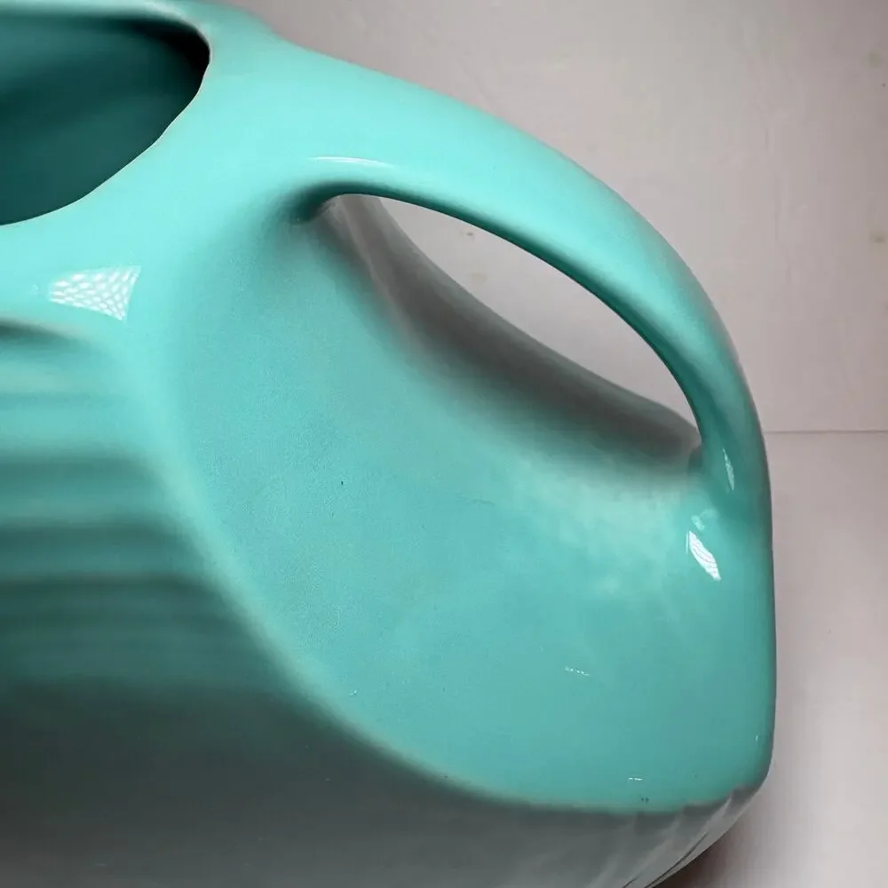 Fiesta Fiestaware Large Disk Water Pitcher Turquoise Blue 67 oz. Homer Laughlin